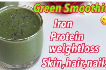 Green Smoothie for Weight Loss-Easy & Healthy Breakfast Idea for Weight Loss-10min fatburn smoothie