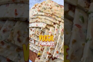 Veggie pancakes healthy breakfast recipe idea #vegetables #healthyrecipes #breakfast #shorts #recipe