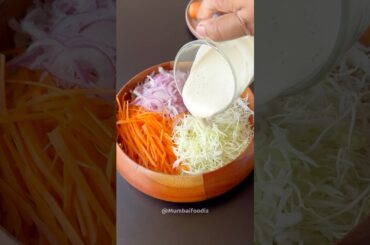 Healthy coleslaw salad #coleslawsalad  #salads #mayonnaise #shorts #youtubeshorts #healthyrecipes