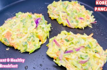 Crispy & Healthy Veggie Pancake| Instant Breakfast Recipes Indian| Healthy Breakfast Ideas |Snacks