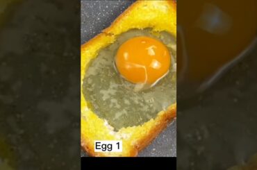 Easy bread breakfast #eggtoast #recipe #youtubeshorts #sandwich #viral