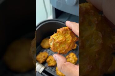Airfried pakoda zero oil cooking airfryer recipes healthy snacks #lunchideas #snacks #airfryrecipes