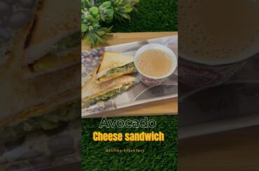 Trending recipe of Avocado cheese sandwich #trending # Healthy breakfast #youtubeshorts #recipe
