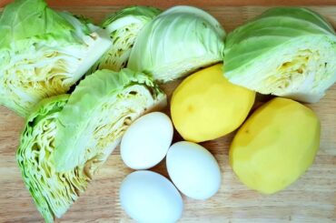 Cabbage & Eggs Tastes better than Meat! Healthy Breakfast ideas. Quick &  Delicious Recipe!