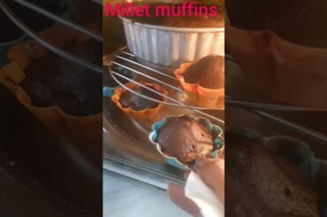 Eggless Millet Chocolatecupcake Recipe| sugar wale bhi khub Khao cupcake#millet#shorts#ytshorts