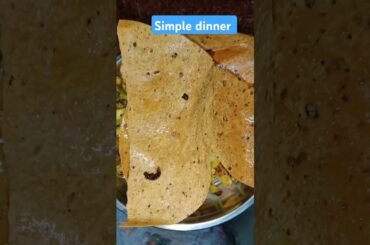 #simpledinnerthali #dal#chawal #healthy #food #cooking #foodie #ytshorts #roti #tasty #youtubeshorts