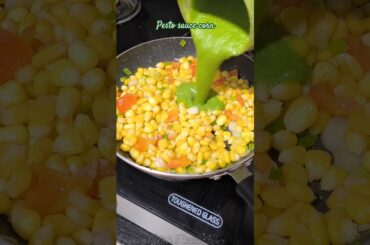 Pesto Sauce Corn | Easy And Healthy Snacks #shorts #corn #pestosauce #snacks #shortsfeed