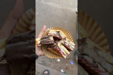 Green Banana Healthy Rainbow Sandwich | Pre Workout Meal #shorts #streetfood #ytshorts