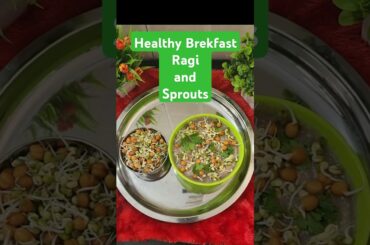 Healthy Breakfast Recipe: Ragi and Sprouts Bowl | Nutritious Start to Your Day! #RagiBreakfast