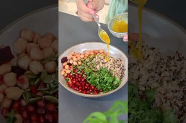 Protein Salad #asmrfood #veganrecipes #quinoa #quinoasalad #proteinrich  #asmrcooking