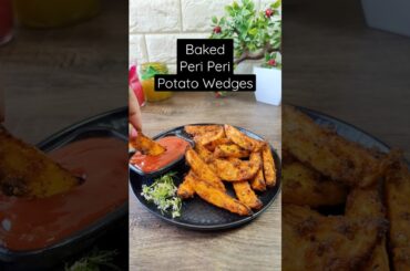 Baked Peri Peri Potato Wedges | Snack Recipes | Cook Bake Shake | Shilpika Thakur #shorts #ytshorts