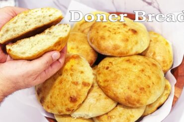 DONER BREAD RECIPE | A homemade healthy, fluffy and delicious doner bread