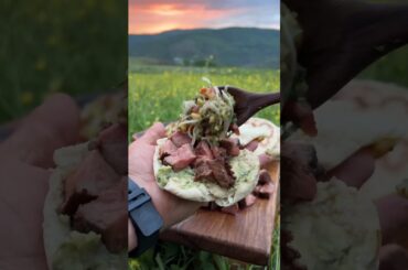 Grilled Steak Pita Sandwich in 60 Seconds! | Grilled Steak Pita Wrap | Quick & Delicious!