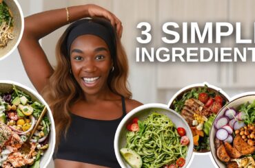 3 Healthy Meals with 3 Simple Ingredients (Vegetarian)!!