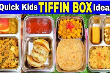 4 Days 4 Tiffin Recipes For Kids | School Tiffin Box Recipes | Healthy Tiffin Bites