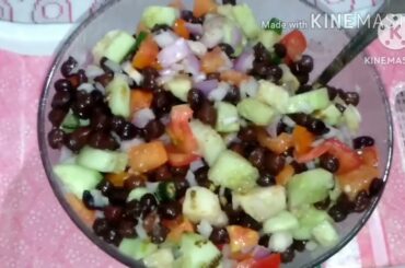 black chana salad recipe ,chana salad , healthy salad recipe,chickpea salad