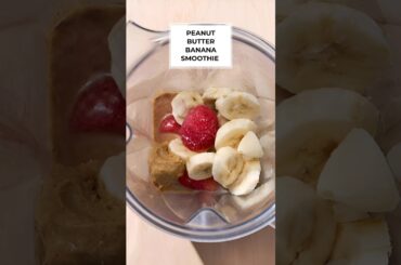 Peanut Butter Banana Smoothie | How to Make Peanut Butter Banana Smoothies #shorts