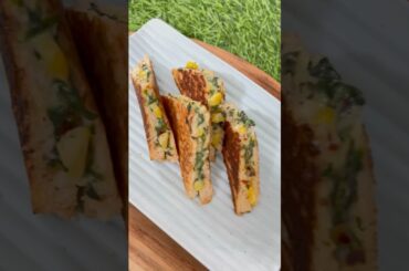 Corn spinach sandwich.. winter special corn sandwich.. creamy corn and spinach sandwich #cornlovers