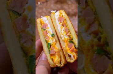 Pan cake sandwich recipe short video by healthy bites official#tasty #yummy #cake #cooking #recipe