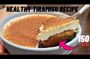 1 minute Low calorie and Healthy TIRAMISU Recipe-Sugar free Desserts-Low calorie desserts