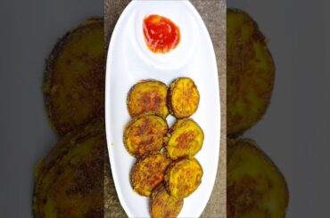 Side dish for rice Tawa brinjal fry healthy snacks recipe #youtubeshorts