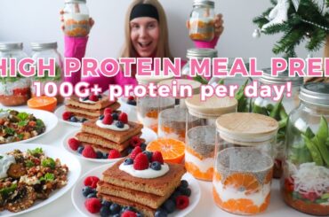 Healthy Meal Prep with Christmassy Recipes | 100G+ Protein