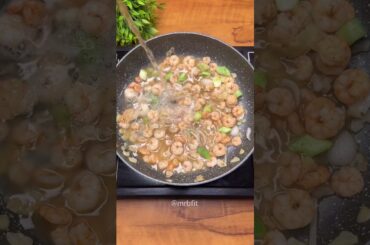 Easy healthy butter garlic prawns recipe #shorts