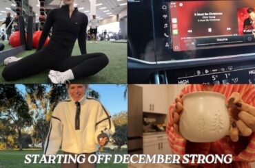VLOG: workout with me, advent calendars, healthy meals at home, early bedtimes - VLOGMAS DAY 2