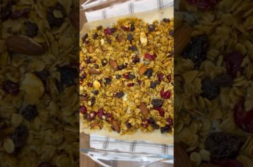 Healthy Homemade Granola Recipe with Virgin Olive Oil #youtubeshorts  #shorts #healthy #viralshorts