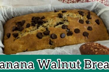 Healthy Banana Walnut Bread | All Recipes | High- Protein Recipes | Easy And Delicious