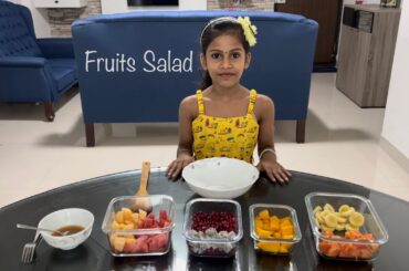 Simple Fruit Salad | Kids Recipe | Fireless Cooking | Quick, Easy and Healthy