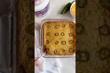 Healthy Jalapeno Cheddar Corn Spoonbread #sidedish #glutenfree #sidedishes #glutenfreerecipes
