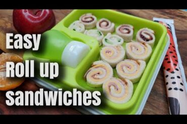 Kid's lunch Idea | Roll up sandwiches