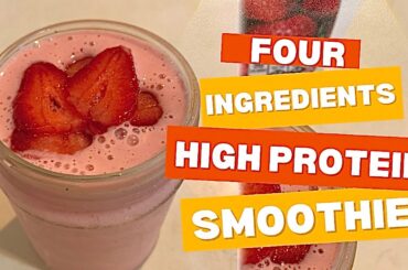 4 Ingredients Healthy Breakfast Smoothie (Easy + High Protein)