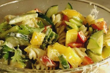 The Secret To Healthy Italian Pasta Salad #italiansalad #pastasalad #healthysalad #diet #asmr #vegan