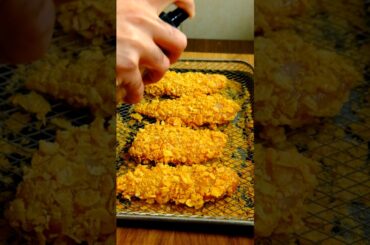 Air fried honey garlic chicken tenders! #shorts #healthyfood