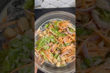 Healthy salad with dressing for salad #salad #healthy #food #dressing #protein #healthy #recipe