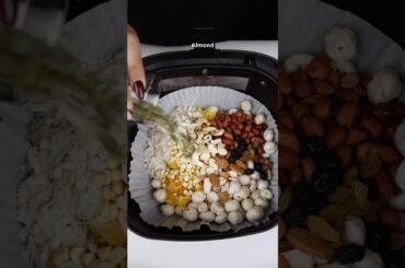 Healthy Trial Mix in Air fryer #shorts #trialmix #snacks #asmr #viralsnacksrecipe #recipe
