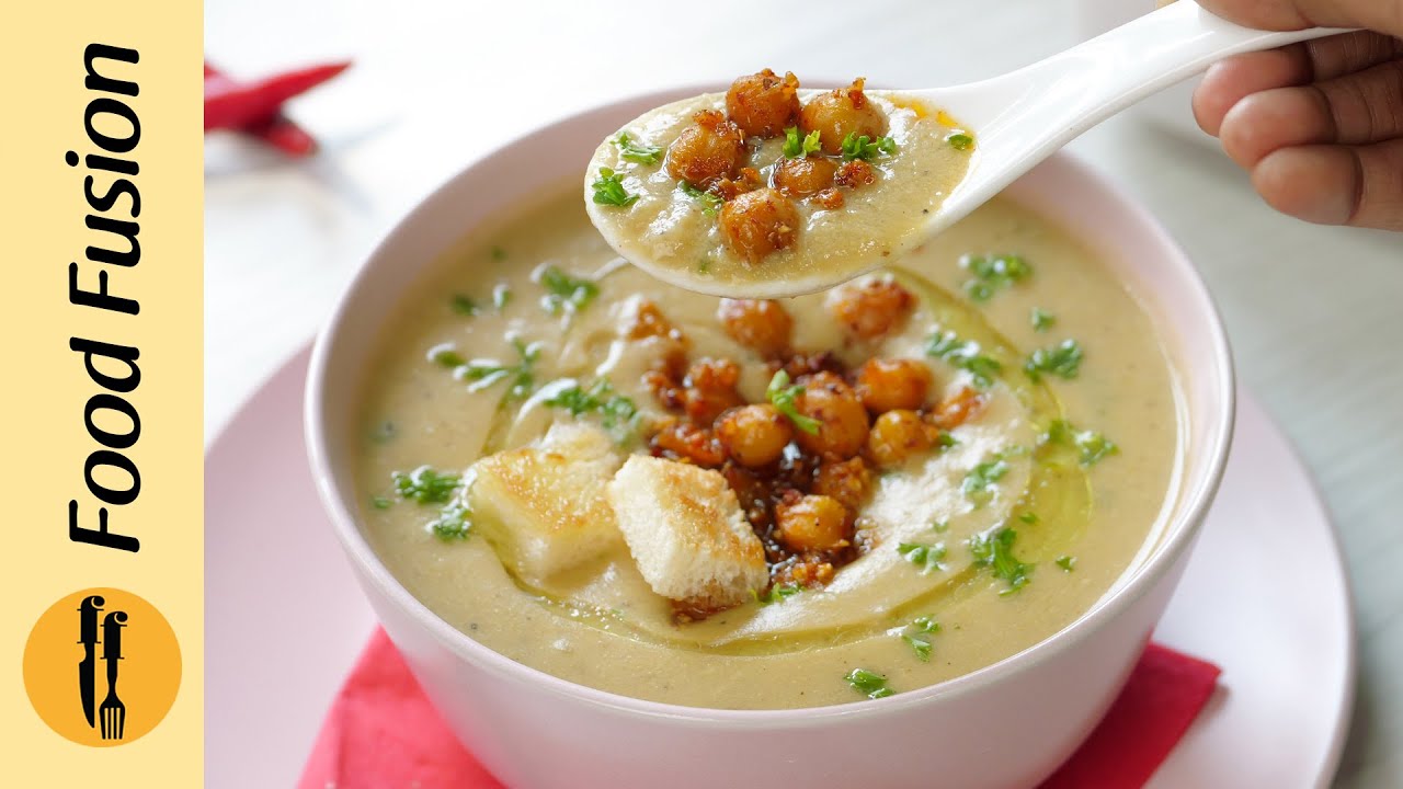 Creamy Garlic Chickpea Soup Recipe by Food Fusion Creamy Garlic Chickpea Soup Recipe by Food Fusion