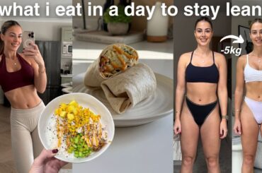 WHAT I EAT IN A DAY TO STAY LEAN | easy healthy recipes