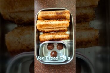 Tiffin series Day 16: Veg Bread Rolls | Arbi-Stuffed Snack | Bread Roll Recipe # shorts #food