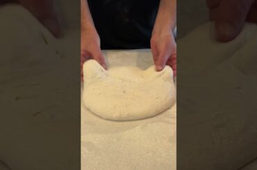 Final shaping 90% hydration #sourdough #youtubeshorts  #howtomakesourdough #sourdoughbread #bread