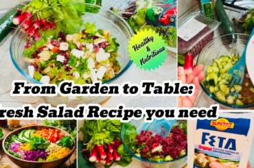 High Protine fresh salad recipe/healthy salad recipe for weight loss quick & easy@Homemaker Momina