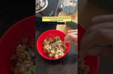Easy high protein breakfast for busy days | salad recipes #salad #food #breakfast #shorts