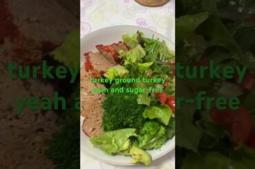 Almost an only green meal. Usually we try for more colors! #weightloss #sugarisbad