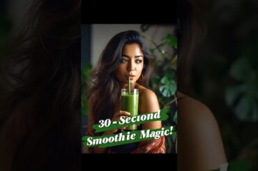 Quick Organic Breakfast Smoothie | 30-Second Healthy Recipe #QuickRecipes #SmoothieRecipe