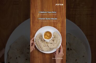 What 500 calories look like in Indian whole meals - Part 2 #fitness #diettips #health