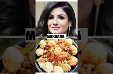 Raveena Tandon's fav Healthy Makhana #celebrity#food #ytshorts #explore #trending @Rubinakakitchen01