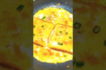 Easy & Healthy breakfast Bread Omlette Recipe #shorts #ytshorts #shortskitchen98