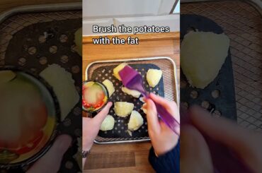 Air Fryer Low Calorie Low Syn Goose Fat Roast Potatoes #familymealsideas #budgetfriendly